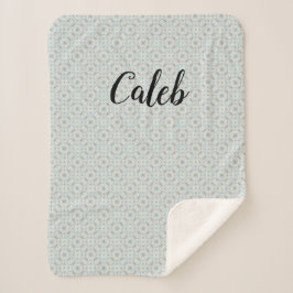 Maßgeschneiderte Seashell Pattern Kids Sherpadecke