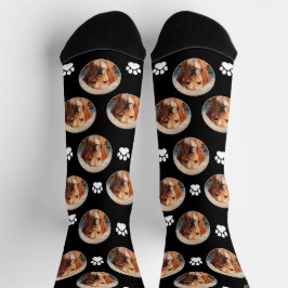 Maßgeschneiderte Seesocken mit niedlicher Hundepap Socken
