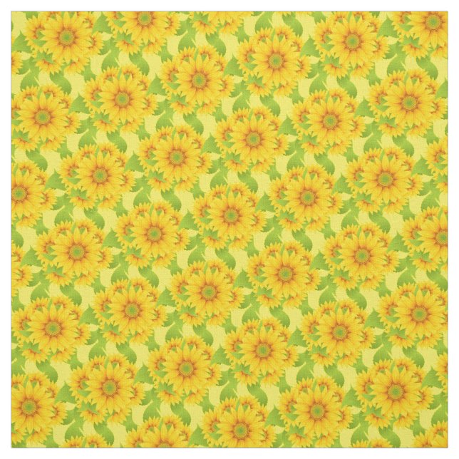 Maßgeschneiderte Sonnenblumenstoffe Stoff (Muster)