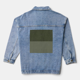 Maßgeschneiderte Split Tone Moss Green Denim Jacke