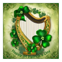 Maßgeschneiderte St Patrick’s Day Harp. St. Patty'