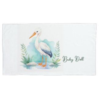 Maßgeschneiderte Stork Kinderzimmer Set Baby Puppe Kissenbezug