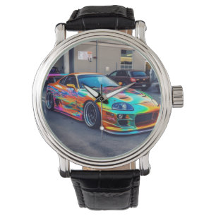 Maßgeschneiderte Supercars:Fette Farben und Modifi Armbanduhr