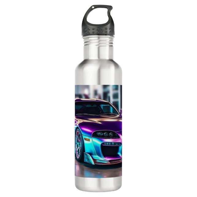 Maßgeschneiderte Supercars:Fette Farben und Modifi Edelstahlflasche (Vorderseite)