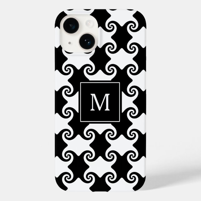 Maßgeschneiderte Swirbelformen keltisch wie mit Mo Case-Mate iPhone 14 Hülle (Rückseite)