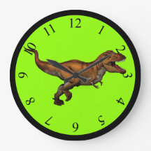 Maßgeschneiderte T-Rex-Kindersäulenuhr