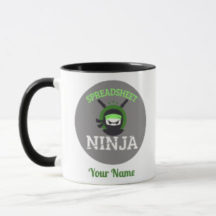 Maßgeschneiderte Tabellenkalkulation Ninja Tasse T