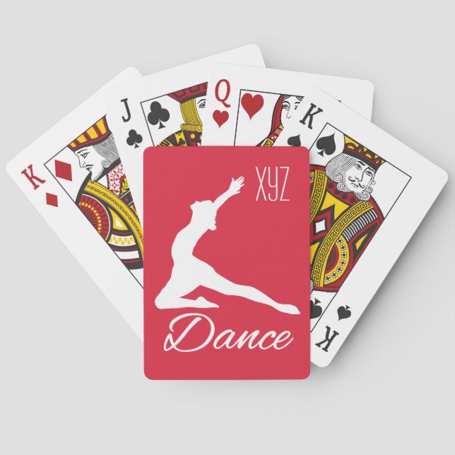 Maßgeschneiderte TANCE-Karten für Monogramm und Fa Spielkarten (Rückseite)