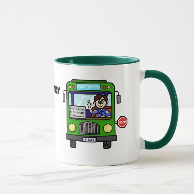 Maßgeschneiderte Tasse des männlichen besten Busfa (Rechts)