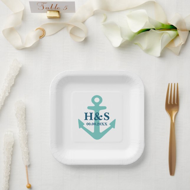 Maßgeschneiderte Teller für Hochzeiten an nautisch (Hochzeit)