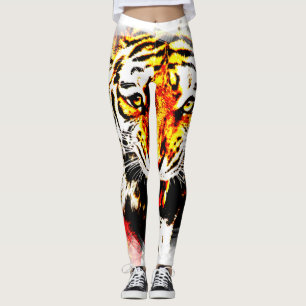 Maßgeschneiderte Tiger-Vorlage Modernes Elegantes Leggings