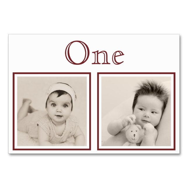 Maßgeschneiderte Tischnummer der Brillengrösse (Vorderseite)