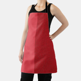 Maßgeschneiderte Tomato Red Dual-Tone-Schürze Schürze