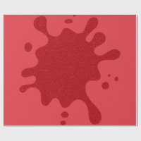 Maßgeschneiderte Tomato Red Spritzer Gift Wrap