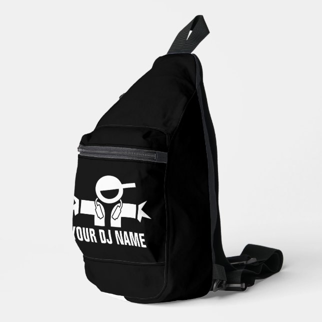 Maßgeschneiderte Tragetasche mit Musik DeeJay Logo Crossbody Bag (Rechte Ecke)