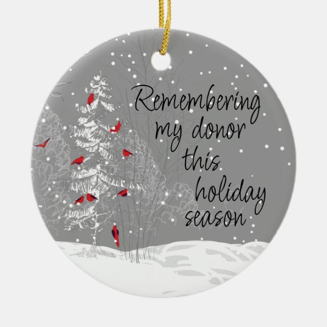 Maßgeschneiderte Transplantation Weihnachten Keramik Ornament (Vorne)