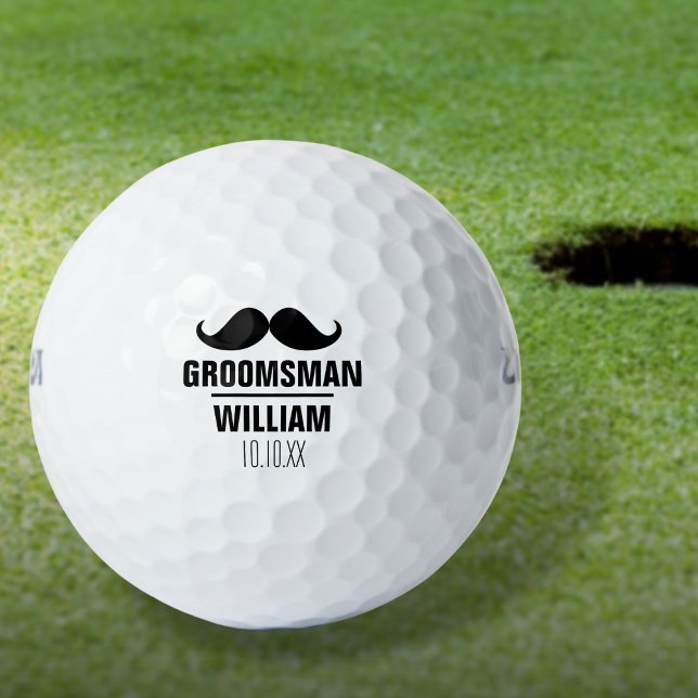 Maßgeschneiderte Trauzeuge Trauzeuge Groom Wedding Golfball (Custom Best Man Groomsman Groom Wedding Golf Balls)