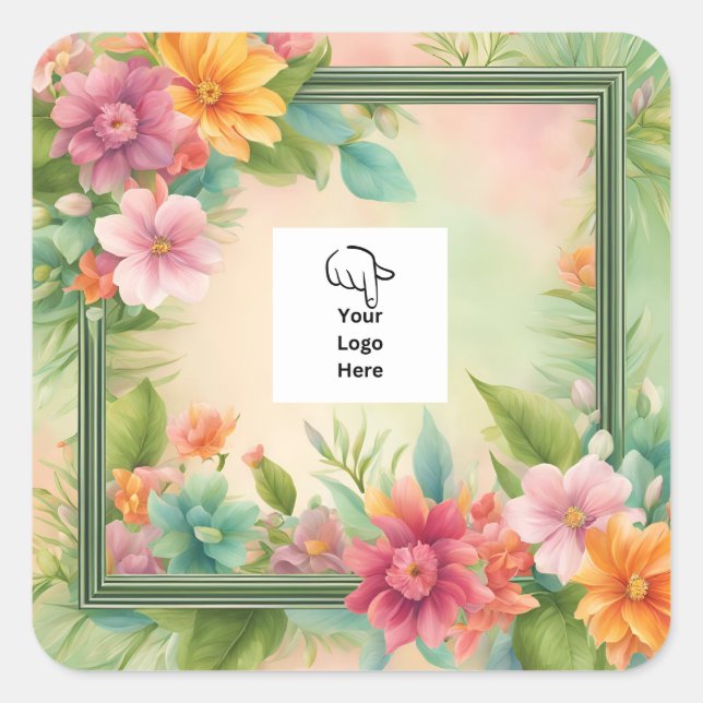 Maßgeschneiderte Tropical Packaging Stickers (Vorderseite)