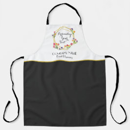 Maßgeschneiderte Tulips Gold & Black Event Plannin Schürze
