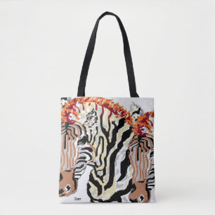 Maßgeschneiderte Überdrucktasche/Zebras Tasche