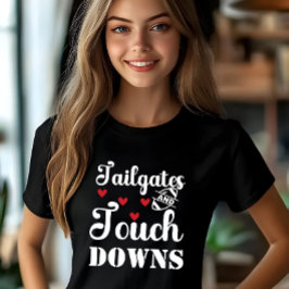 Maßgeschneiderte und Touchdowns Fußball T-Shirt