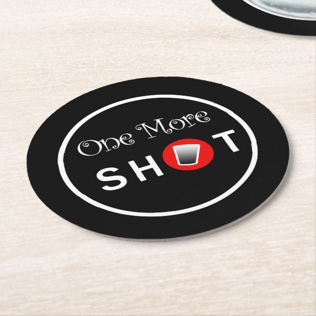 Maßgeschneiderte Untersetzer mit Shot Glass Graphi (Angewinkelt)