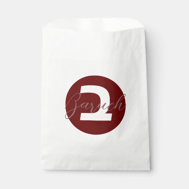 Maßgeschneiderte Upsherin Gastgeschenk Bag Geschenktütchen (Vorderseite)