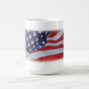 Maßgeschneiderte US-Flagge und -Land, die ich Lieb Kaffeetasse