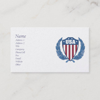 Maßgeschneiderte USA Emblem Business Cards Visitenkarte