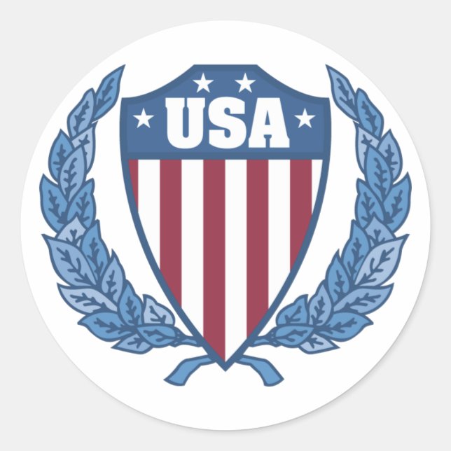 Maßgeschneiderte USA Emblem Stickers (Vorderseite)