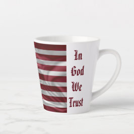 Maßgeschneiderte USA-Flagge, Red White Stripes Sta Milchtasse