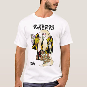 Maßgeschneiderte Vintage Ästhetik Japanisch Kabuki T-Shirt