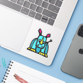 Maßgeschneiderte Vinyl Sticker - Radley Rhino