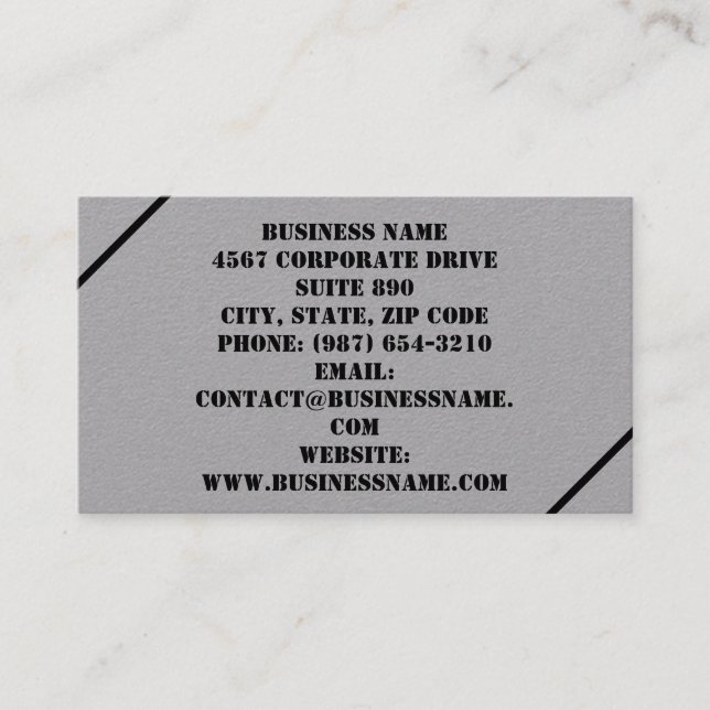 Maßgeschneiderte Visitenkarten Visitenkarte (Vorderseite)