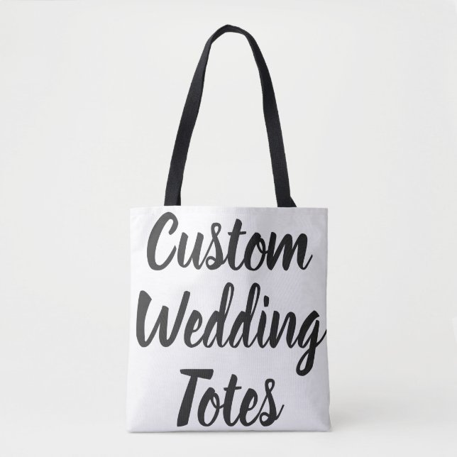 Maßgeschneiderte Vorlage für die Hochzeitsszenarie Tasche (Vorderseite)