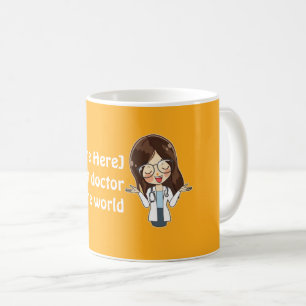Maßgeschneiderte weibliche Ärztin Best Dr. in de Kaffeetasse