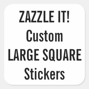 Maßgeschneiderte Weihnachts-SQUARE-Sticker Leere T Quadratischer Aufkleber