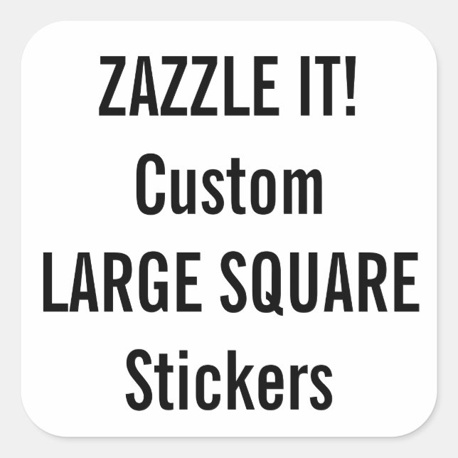 Maßgeschneiderte Weihnachts-SQUARE-Sticker Leere T Quadratischer Aufkleber (Vorderseite)