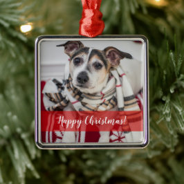 Maßgeschneiderte Weihnachtsdekoration für Foto und Ornament Aus Metall