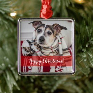 Maßgeschneiderte Weihnachtsdekoration für Foto und Ornament Aus Metall