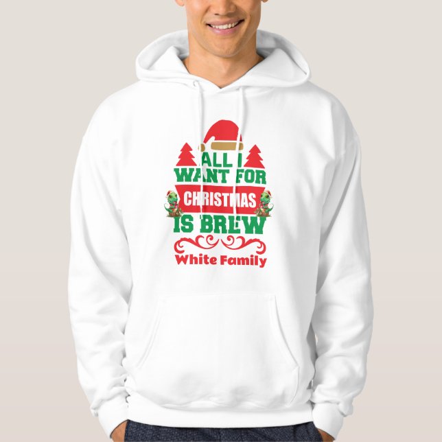Maßgeschneiderte Weihnachtsdinosaurier Alles, was  Hoodie (Vorderseite)