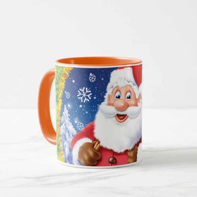 Maßgeschneiderte Weihnachtskaffee Tasse , Weihnach (Vorderseite Links)