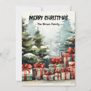 Maßgeschneiderte Weihnachtskarten Feiertagskarte