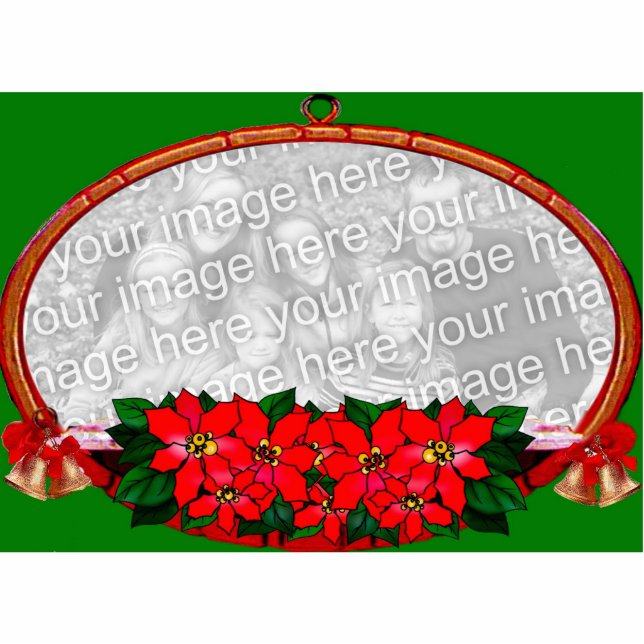 Maßgeschneiderte Weihnachtsrahmendekoration Fotoskulptur Ornament (Vorne)