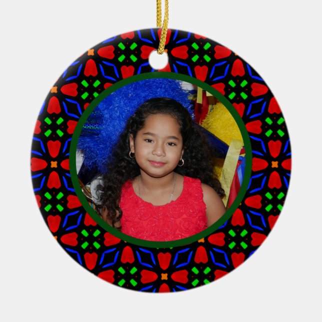 Maßgeschneiderte Weihnachtsschmuck-Keramik Keramik Ornament (Vorne)