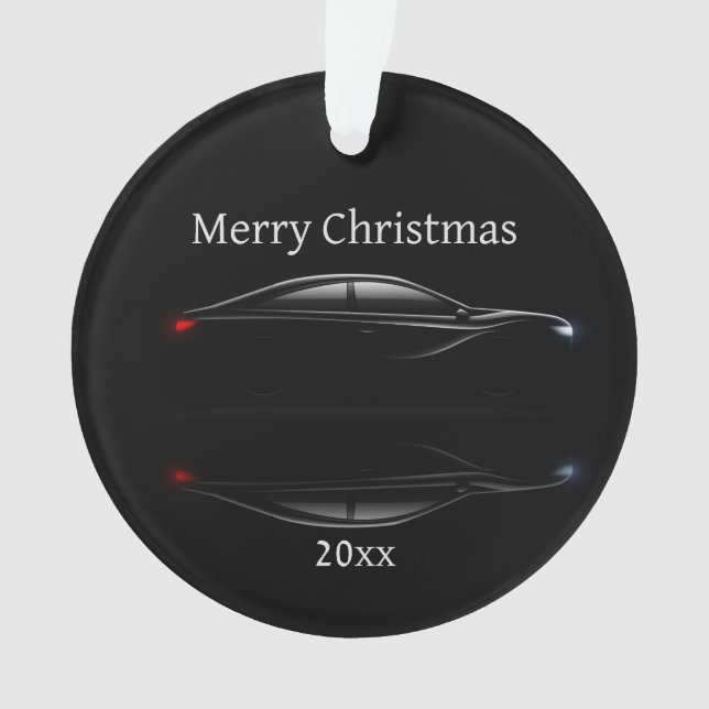 Maßgeschneiderte Weihnachtssportwagen Ornament (Vorderseite)