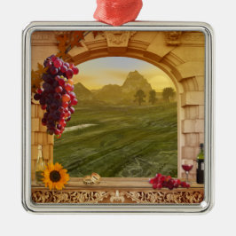 Maßgeschneiderte Weinberge (Hochzeit) Foto Ornamen Keramikornament