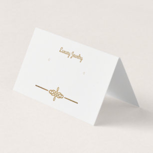 Maßgeschneiderte weiße "Gold"-Stuhlkarton mit Ohre Visitenkarten