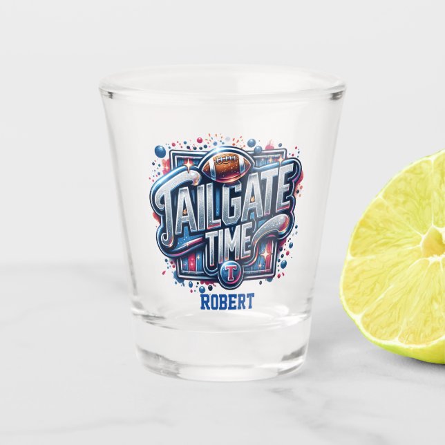 Maßgeschneiderte Zeit Schnapsglas (Vorderseite)