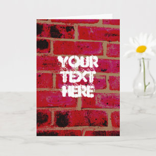 Maßgeschneiderte Ziegelwand Karte